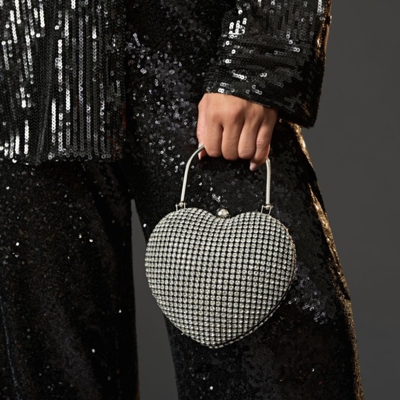 Anthropologie Billini  Rhinestone clutch  Bag new with tags - Picture 3 of 7